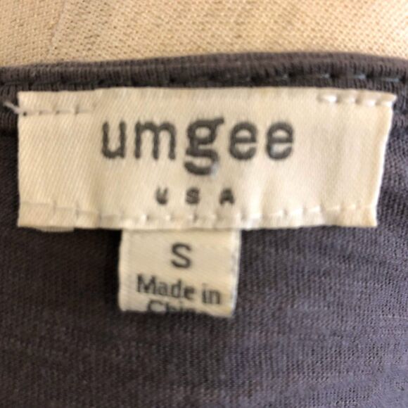 Umgee Oversized Gray Tunic Top 3/4 Sleeve - Picture 4 of 5